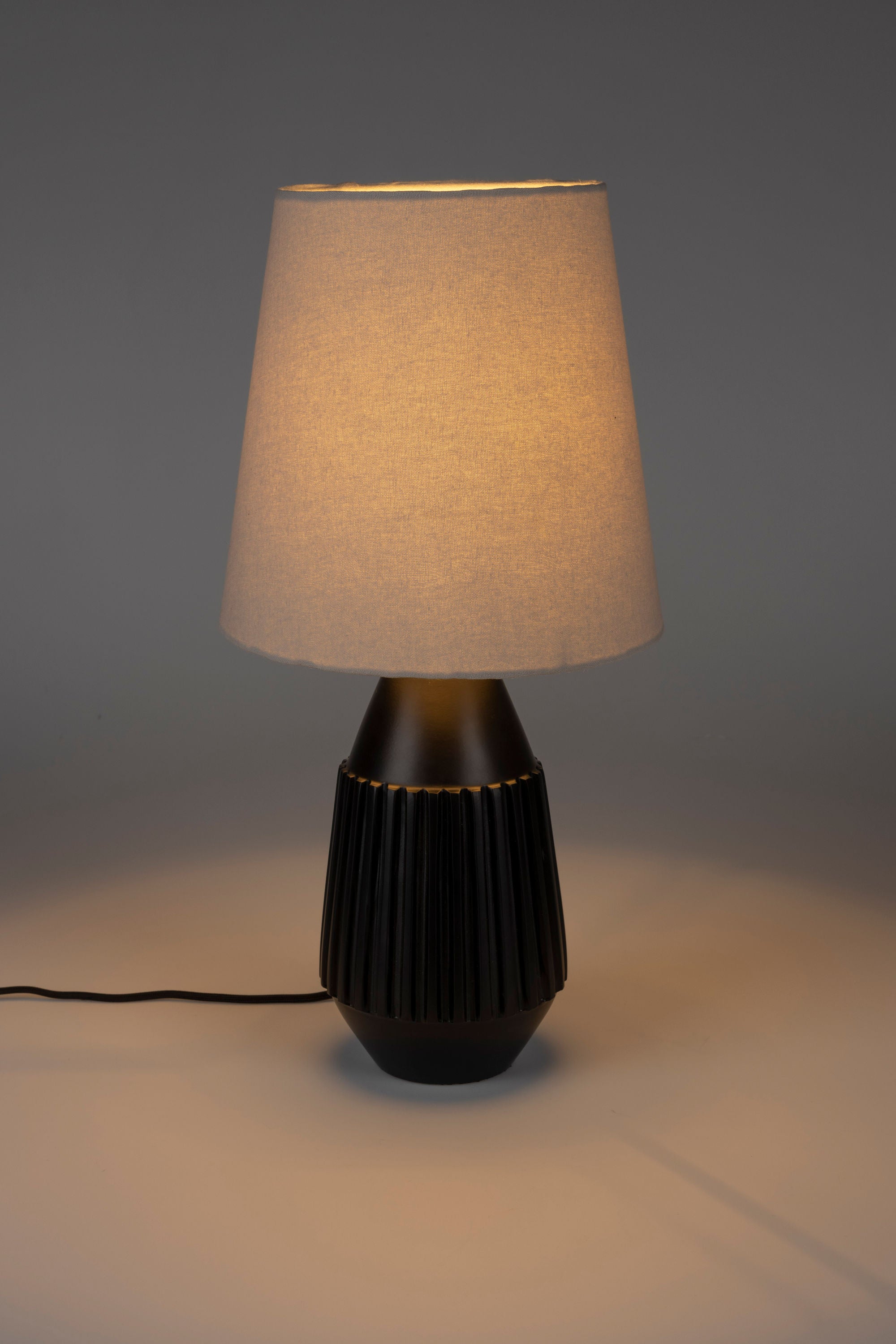 Aysa Black Aluminum Table Lamp